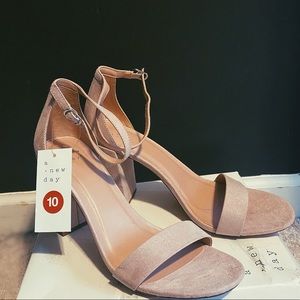 A new day baby pink heels